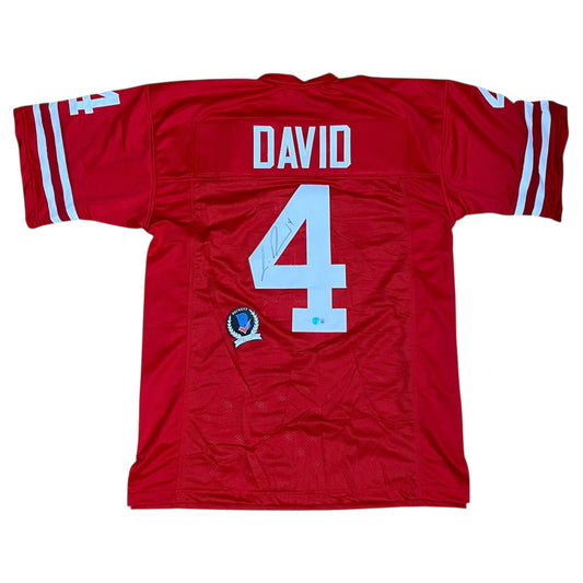 Lavonte David Signed #4 Stitched Jersey Nebraska Cornhuskers Style Red
