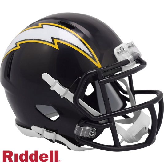 Ladd McConkey Signed Los Angeles Chargers 2025 On Field Alternate Speed Mini Football Helmet