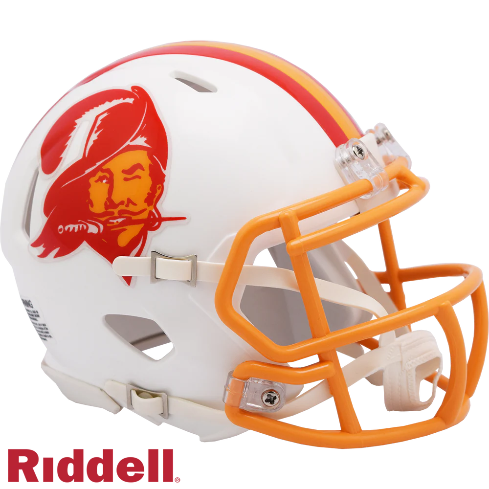 Ronde Barber Signed Tampa Bay Buccaneers Throwback Speed Mini Football Helmet