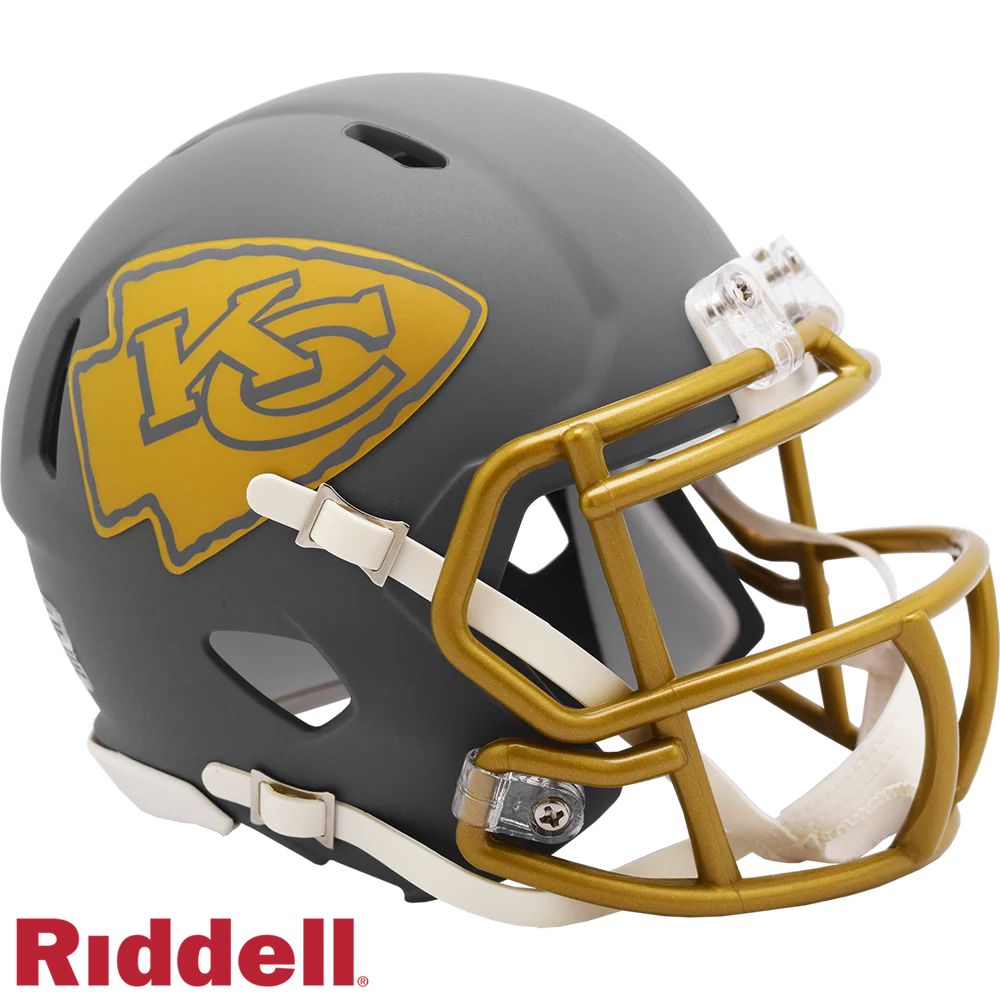 Rashee Rice Signed Kansas City Chiefs Slate Alternate Speed Mini Football Helmet