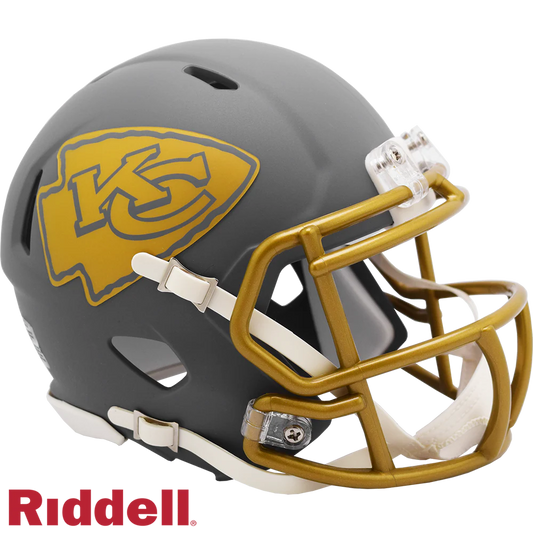 Rashee Rice Signed Kansas City Chiefs Slate Alternate Speed Mini Football Helmet