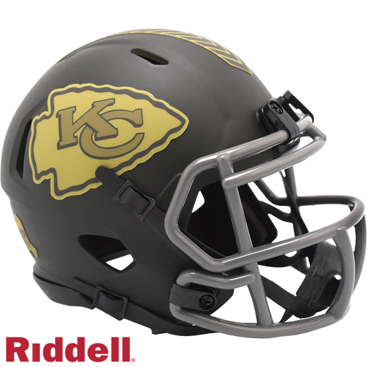 Rashee Rice Signed Kansas City Chiefs Salute to Service Alternate Speed Mini Football Helmet