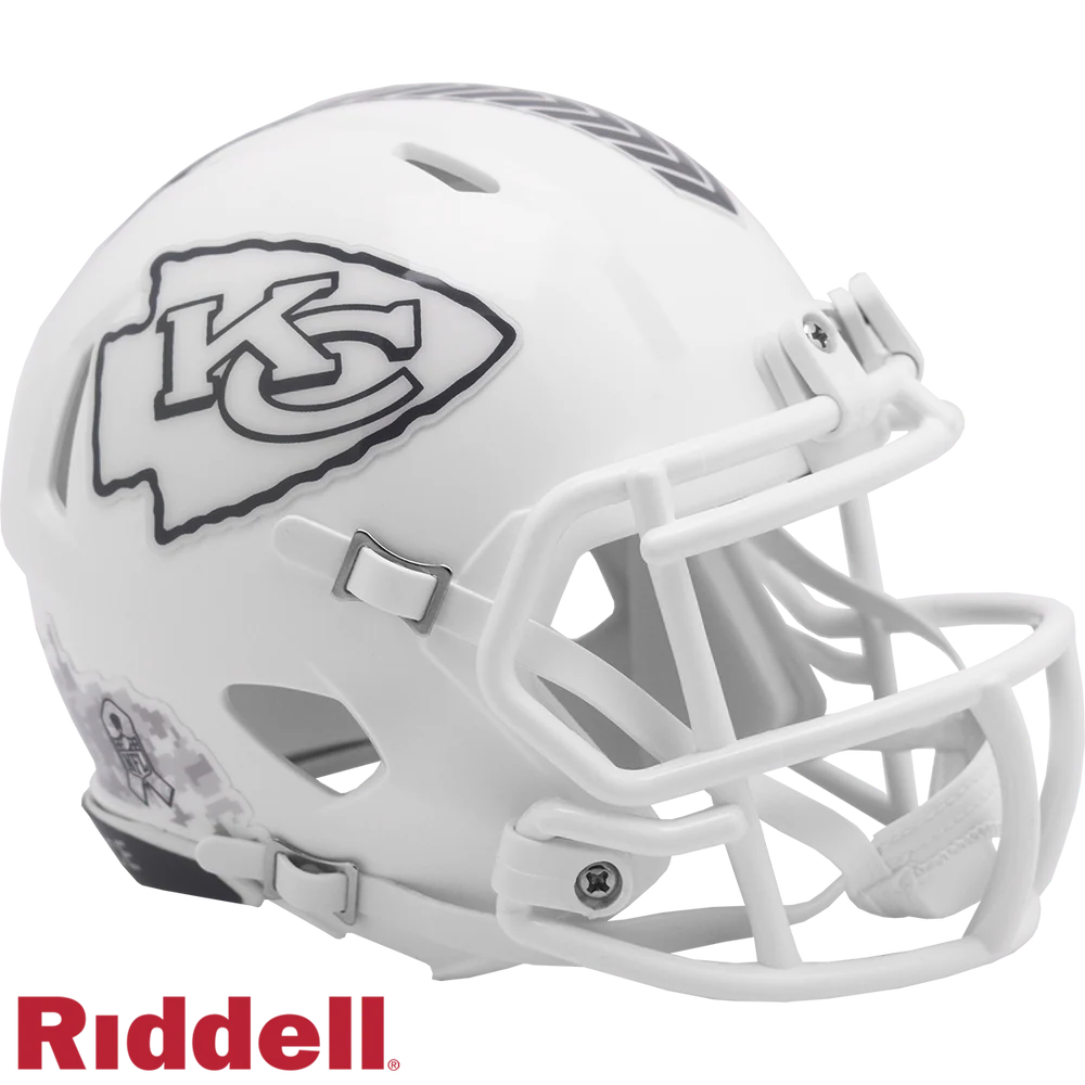 Rashee Rice Signed Kansas City Chiefs Salute to Service Alternate Speed Mini Football Helmet