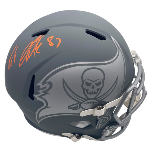 Rob Gronkowski Signed Tampa Bay Buccaneers Slate Alternate Full Size Replica Helmet