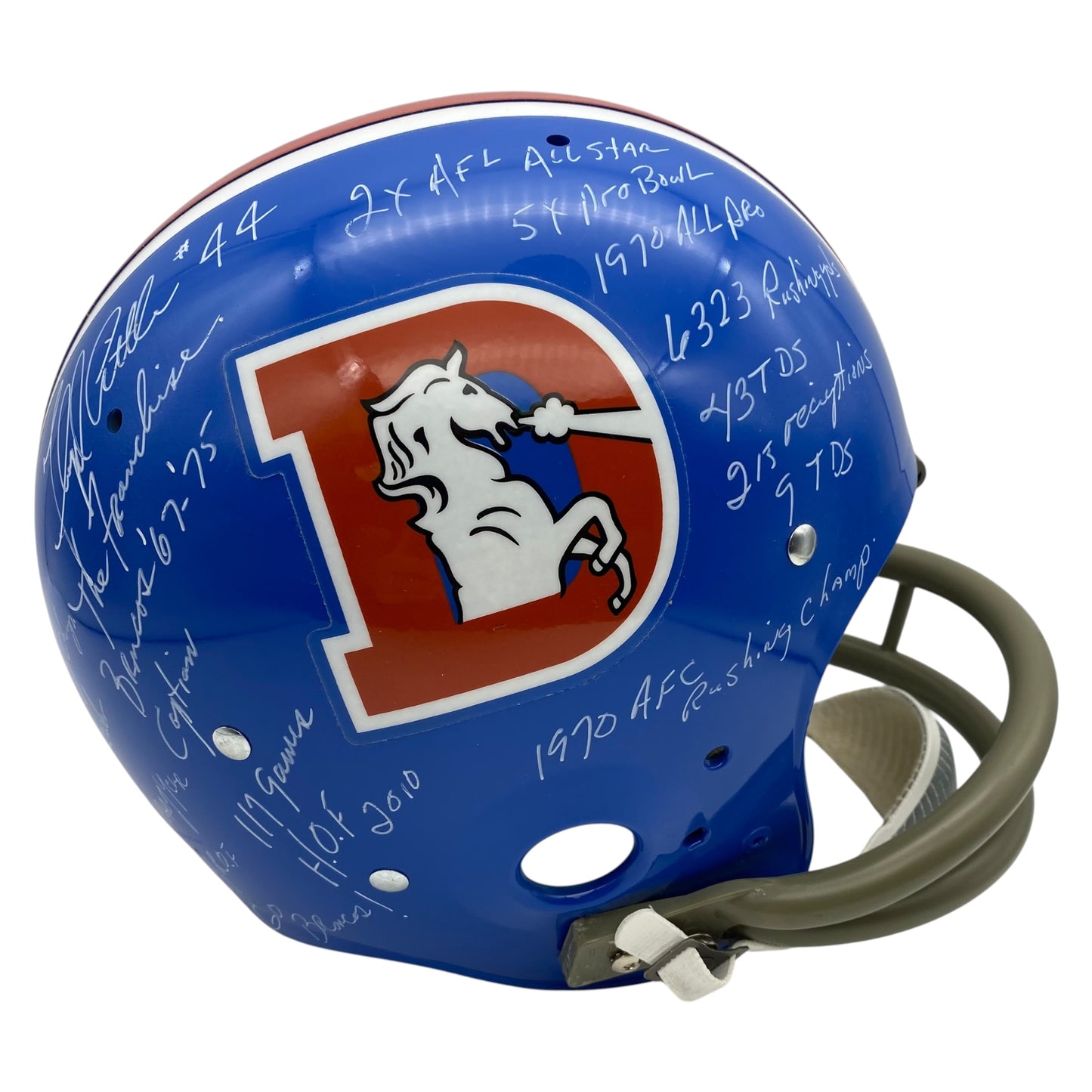 Floyd Little Signed Denver Broncos Full Size Authentic TK Helmet