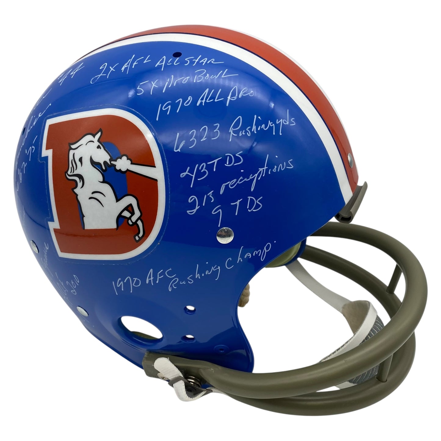 Floyd Little Signed Denver Broncos Full Size Authentic TK Helmet