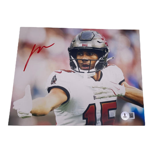 Jalen McMillan Signed Tampa Bay Buccaneers 8x10 Photo