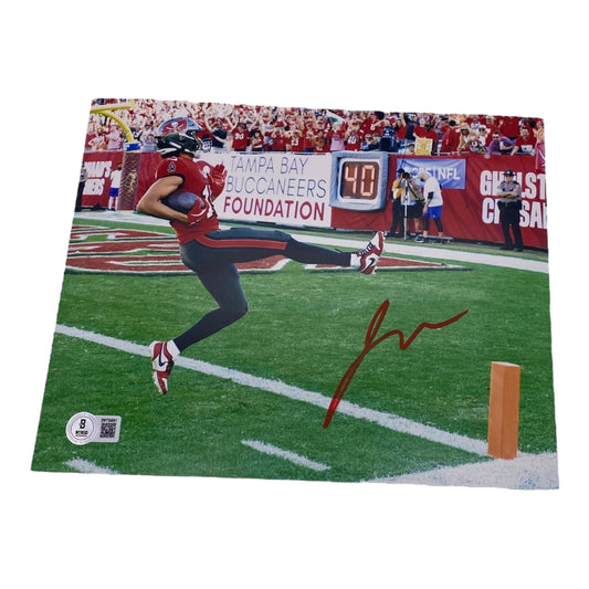 Jalen McMillan Signed Tampa Bay Buccaneers 8x10 Photo