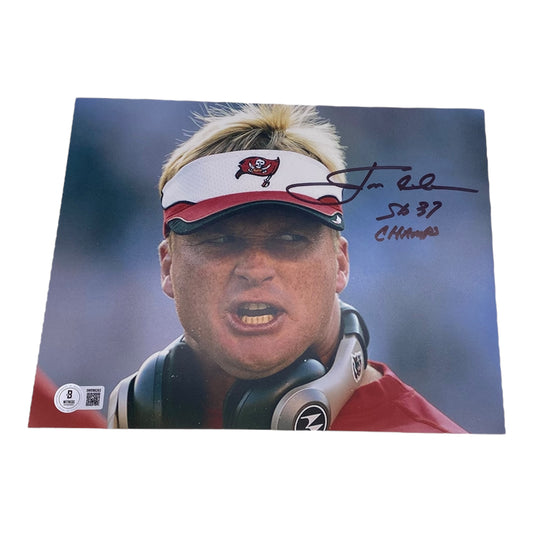 Coach Jon Gruden Signed Tampa Bay Buccaneers 8x10 Photo