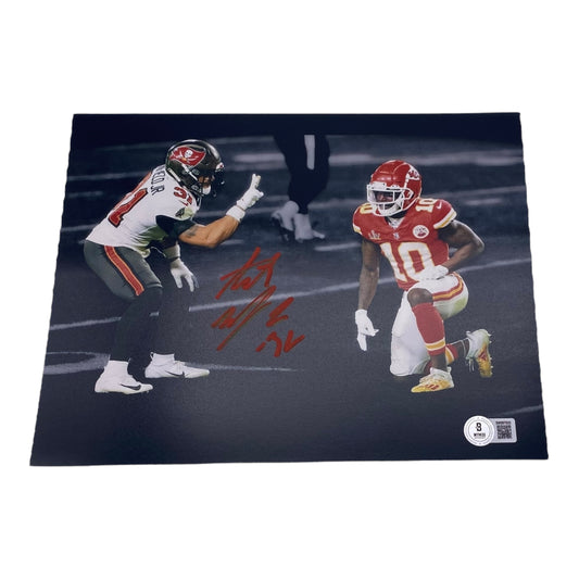 Antoine Winfield Jr Deuces Signed Tampa Bay Buccaneers 8x10 Photo