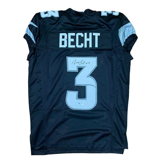 Rocco Becht Signed Black #3 Stitched Jersey - Iowa State Cyclones Style