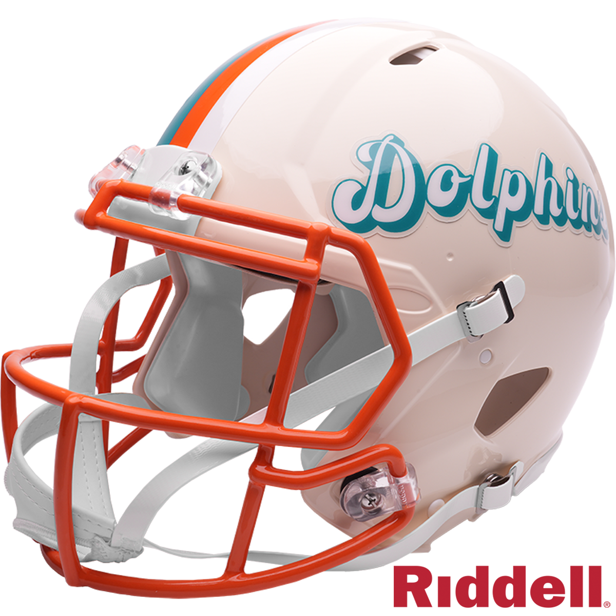 Ricky Williams Signed Miami Dolphins Retro Alternate Speed Full Size Replica Football Helmet