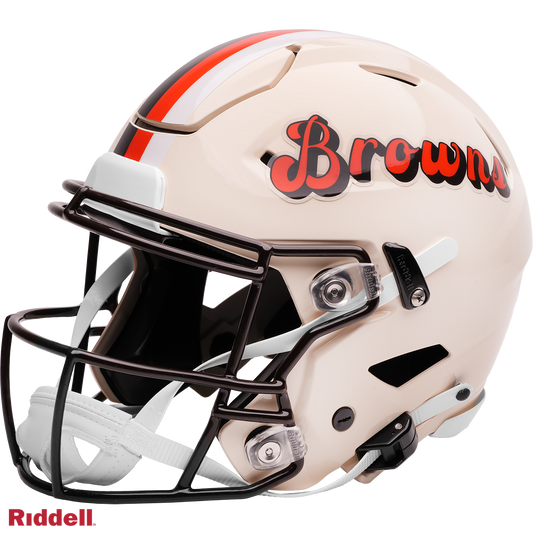Joe Jurecvicius Signed Cleveland Browns Retro Alternate SpeedFlex Full Size Authentic Football Helmet