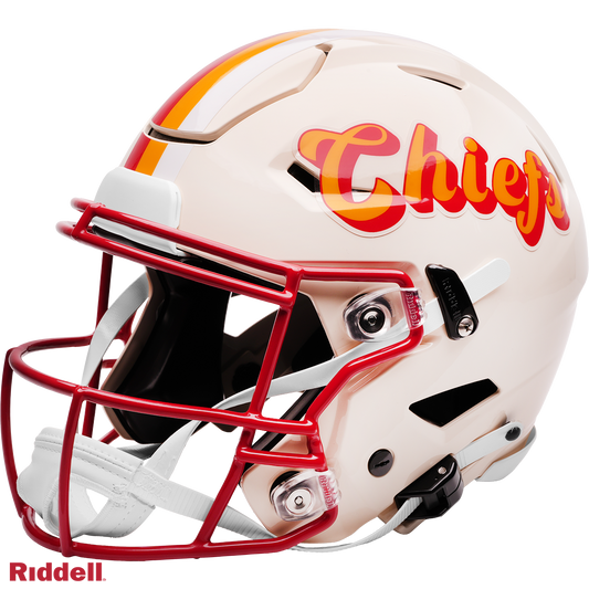 Rashee Rice Signed Kansas City Chiefs Retro Alternate Speedflex Full Size Authentic Football Helmet