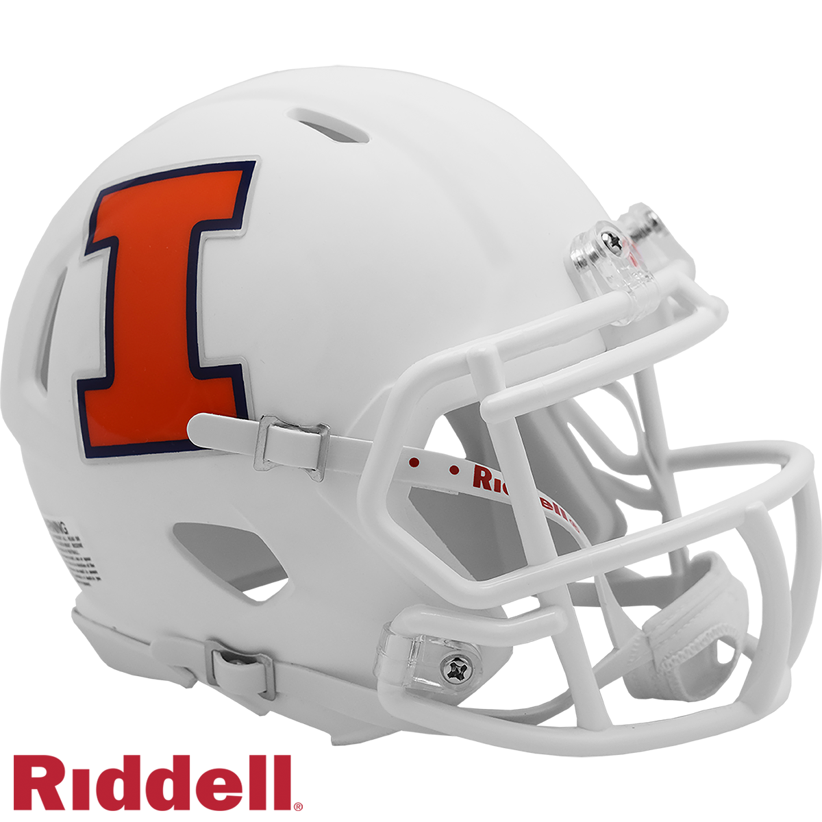 Ken Dilger Signed Illinois Fighting Illini White Alternate Speed Mini Football Helmet