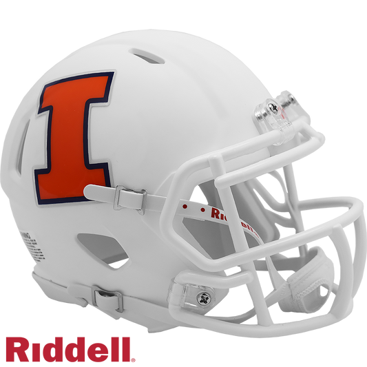 Ken Dilger Signed Illinois Fighting Illini White Alternate Speed Mini Football Helmet