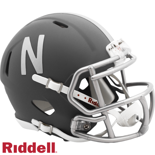 Ndamukong Suh Signed Nebraska Cornhuskers Slate Alternate Speed Mini Helmet