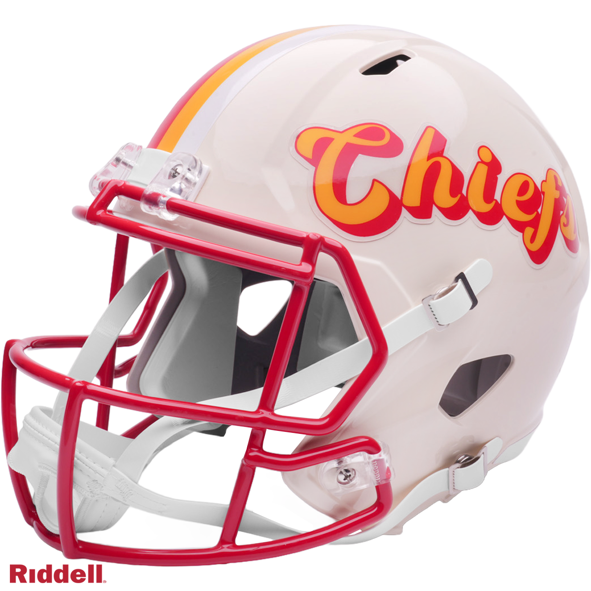 Rashee Rice Signed Kansas City Chiefs Retro Alternate Speed Full Size Replica Football Helmet