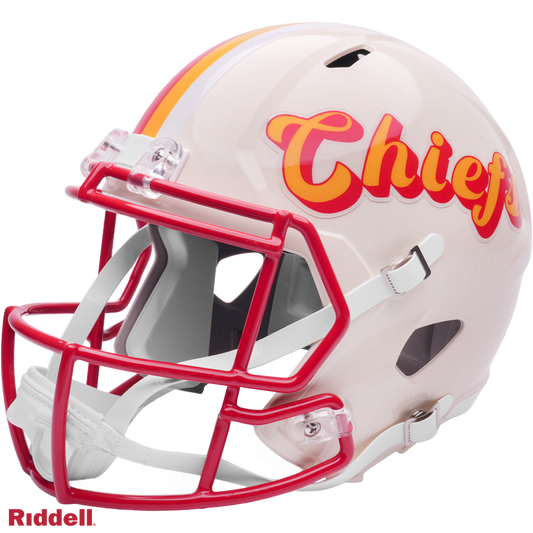 Rashee Rice Signed Kansas City Chiefs Retro Alternate Speed Full Size Replica Football Helmet